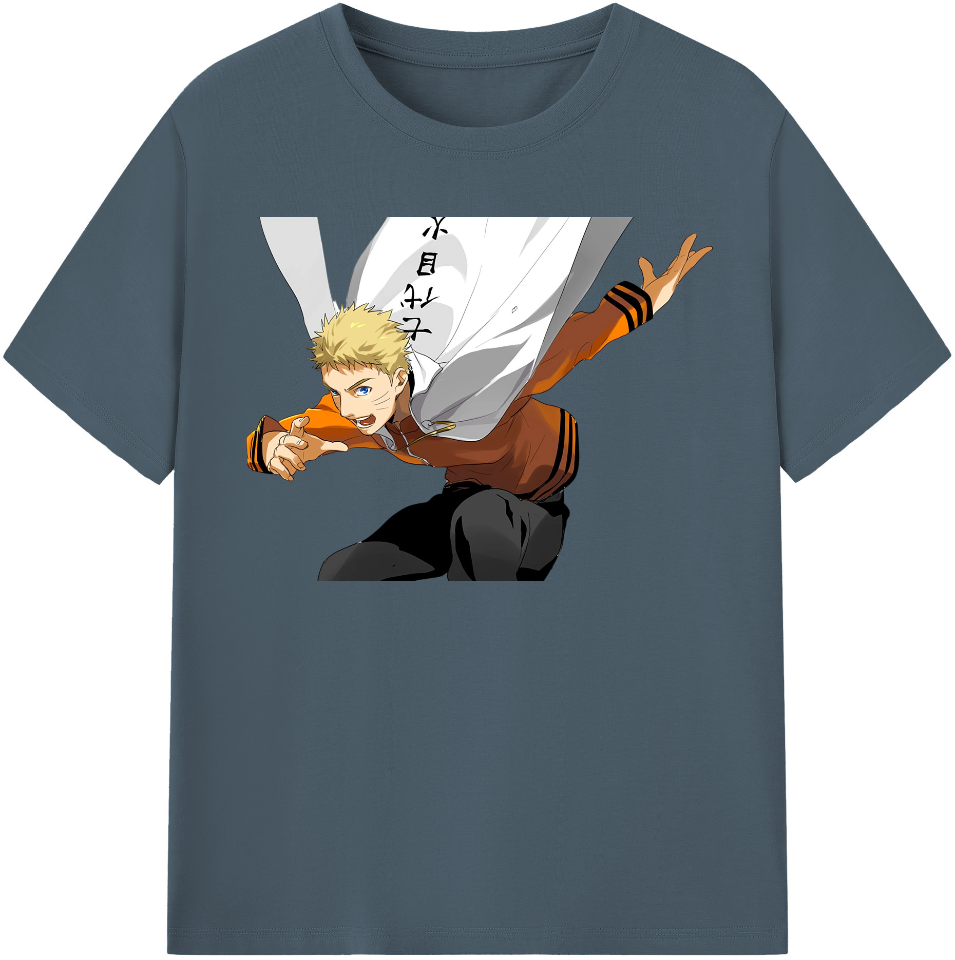 （画像用） NARUTO -ナルト- うずまき ナルト Uzumaki Naruto 綿100％半袖Tシャツ（フロントプリント）
